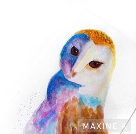 Watercolor illustration - Owl